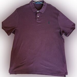 Polo by Ralph Lauren Men's Dark Maroon Polo Shirt